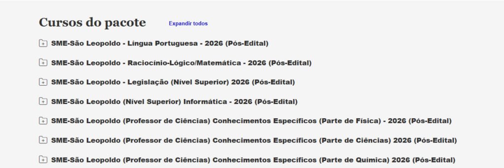 Prefeitura de São Leopoldo RS Professor de Ciência s Prefeitura de São Leopoldo RS Professor de Ciência s