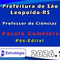 Prefeitura de São Leopoldo RS Professor de Ciências