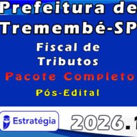 Prefeitura de Tremembé SP Fiscal de Tributos Pacote 2026 (Pós Edital)
