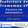 Prefeitura de Tremembé SP (Técnico em Informática) Pacote 2026 (Pós Edital)
