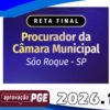 RETA FINAL PROCURADOR DA CAMÂRA MUNICIPAL DE SÃO ROQUE SP