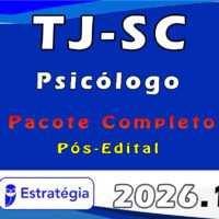 TJ SC PsicólogoPacote 2026 (Pós Edital)