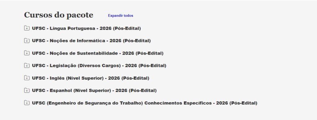 UFSC Engenheiro de Segurança do Trabalho