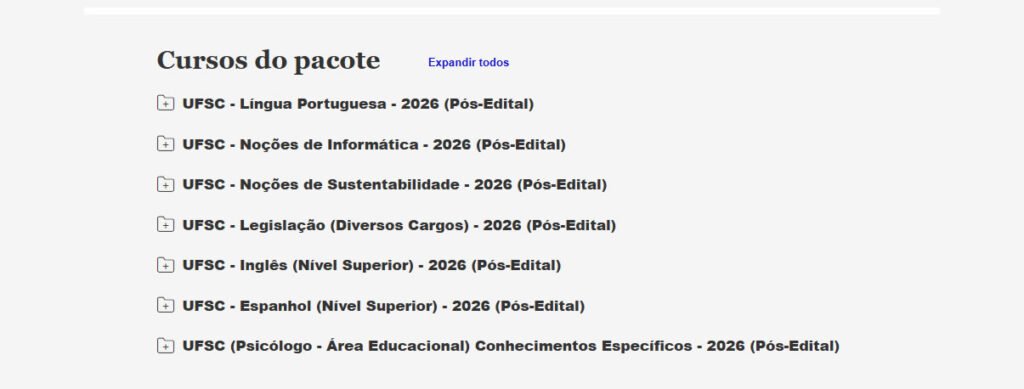 UFSC Psicólogo Área Educacional